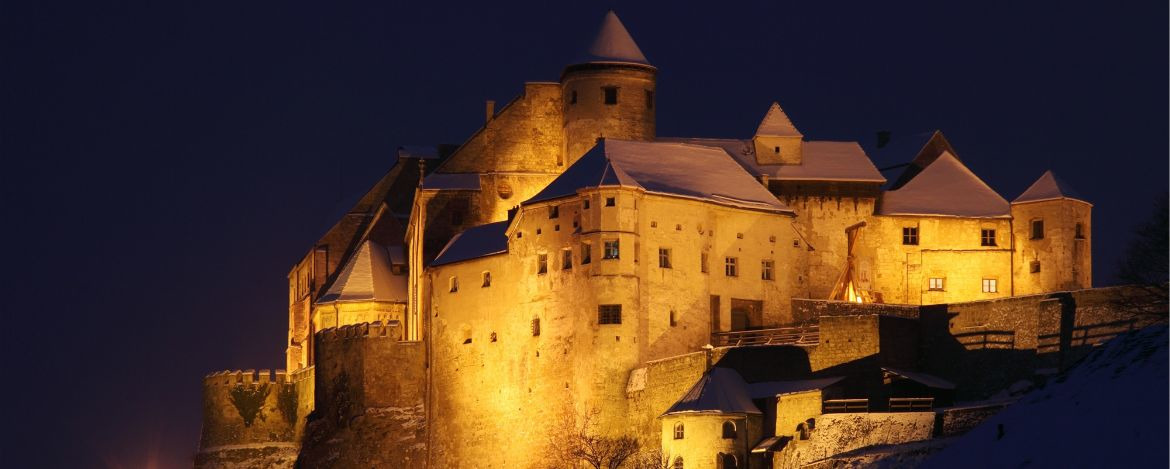 Nächtliche Impressionen der Burg in Burghausen