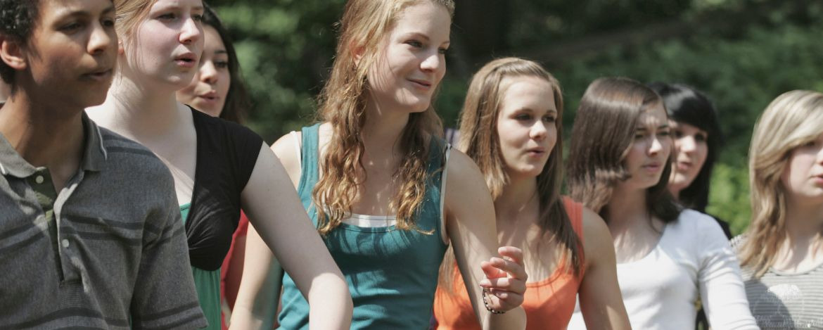 Chorgruppe in der Jugendherberge Waldhäuser