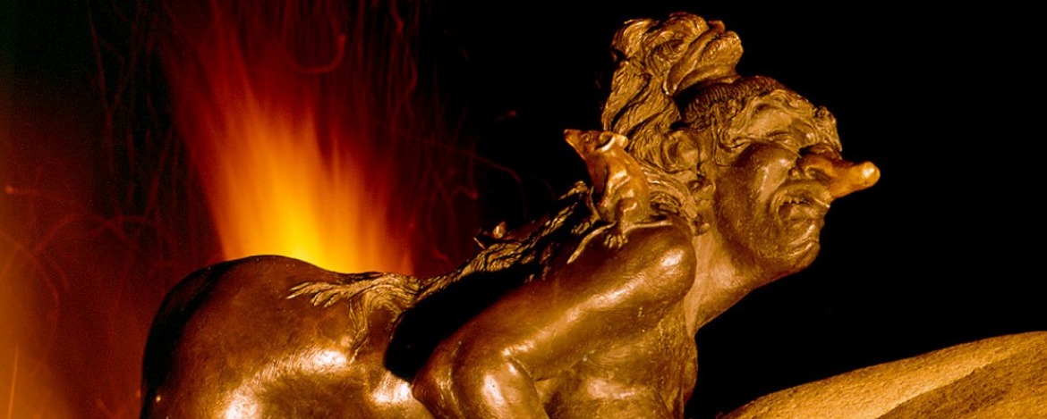 Bronzehexe auf dem Hexentanzplatz