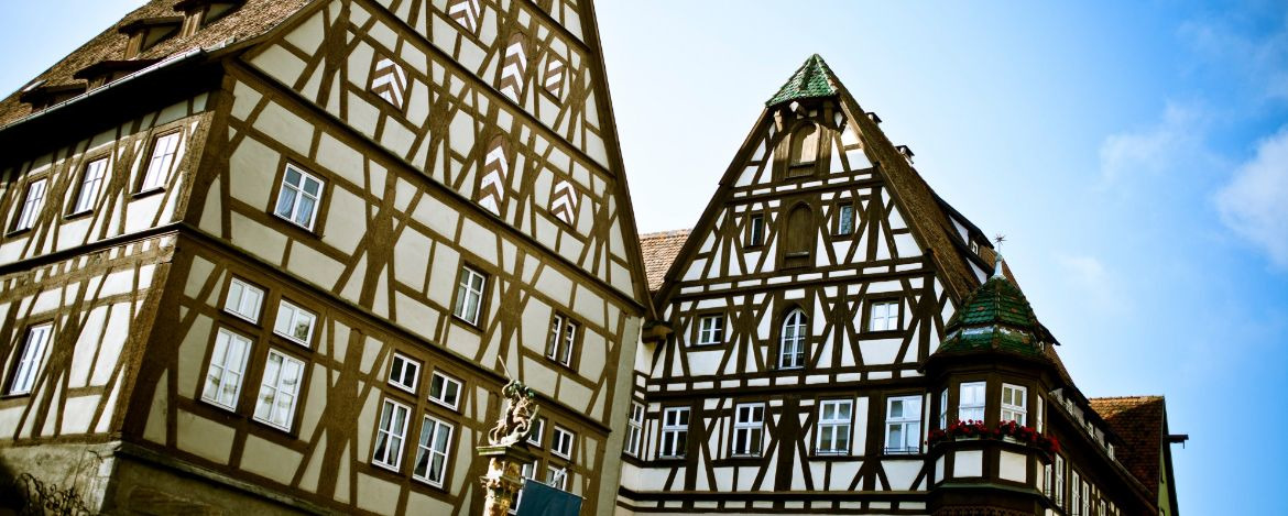 Fachwerkhäuser in Rothenburg ob der Tauber