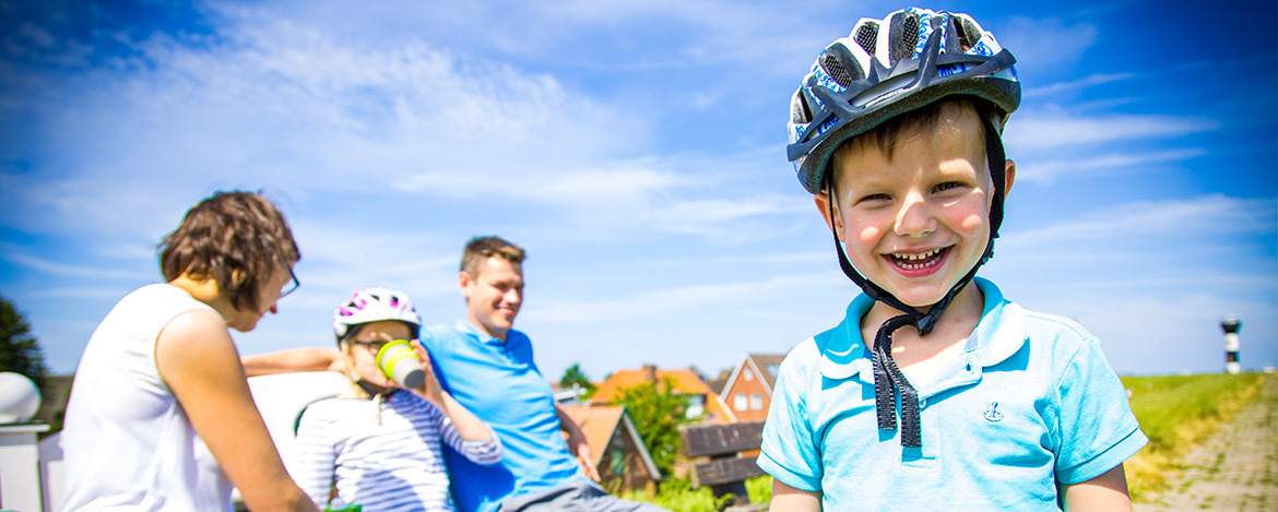 Fahrradfahren an der Nordsee