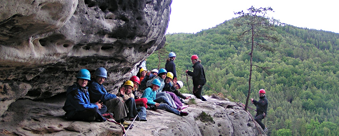 Jugendherberge Bad Schandau Klassenfahrt Klettern
