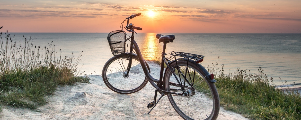 Fahrrad an der Küste