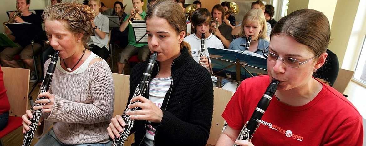Musikprobe in der Jugendherberge Dreisbach
