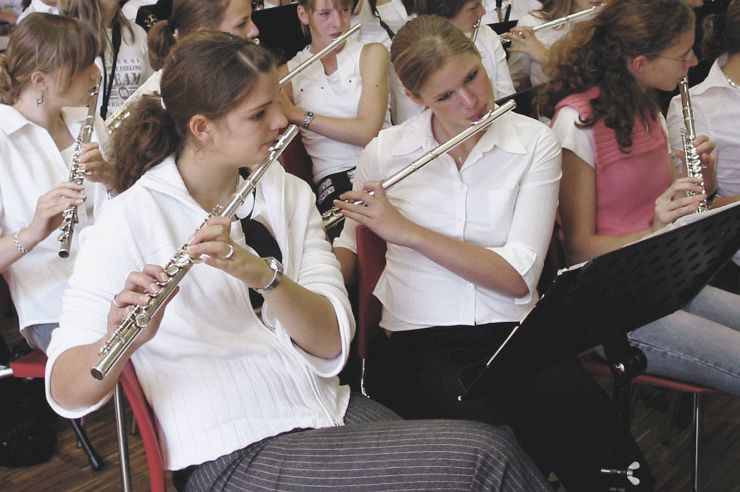 Orchesterprobe in der Jugendherberge Xanten