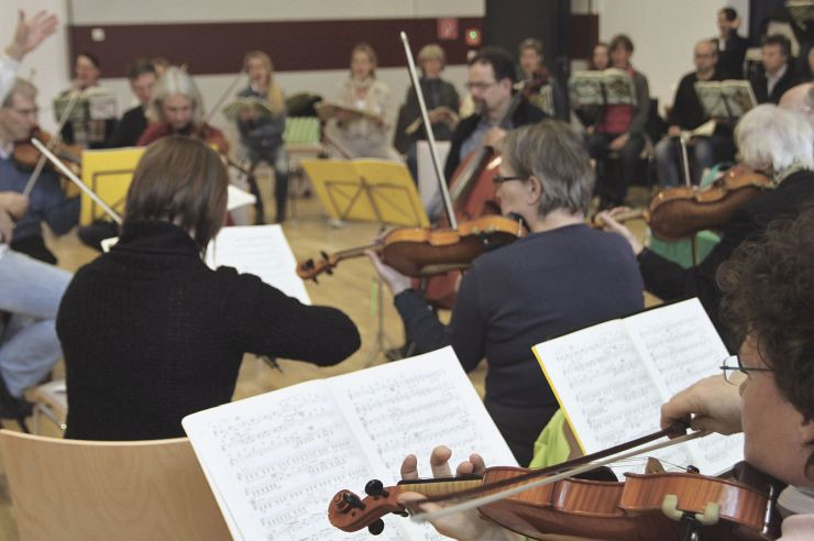Orchesterprobe in der Jugendherberge Bad Münstereifel