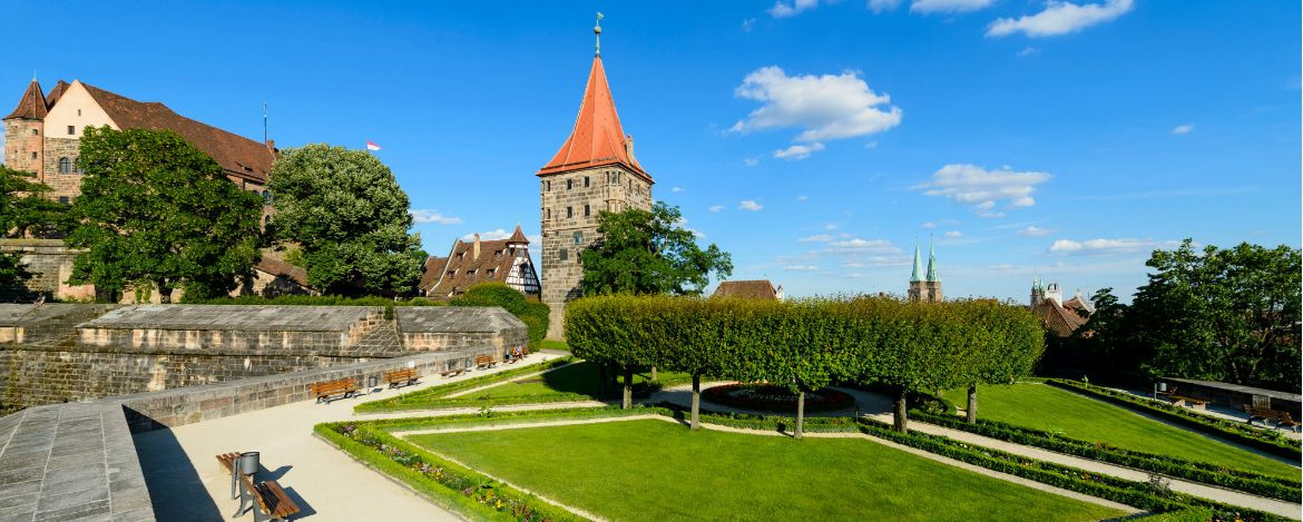Der Burggarten in Nürnberg